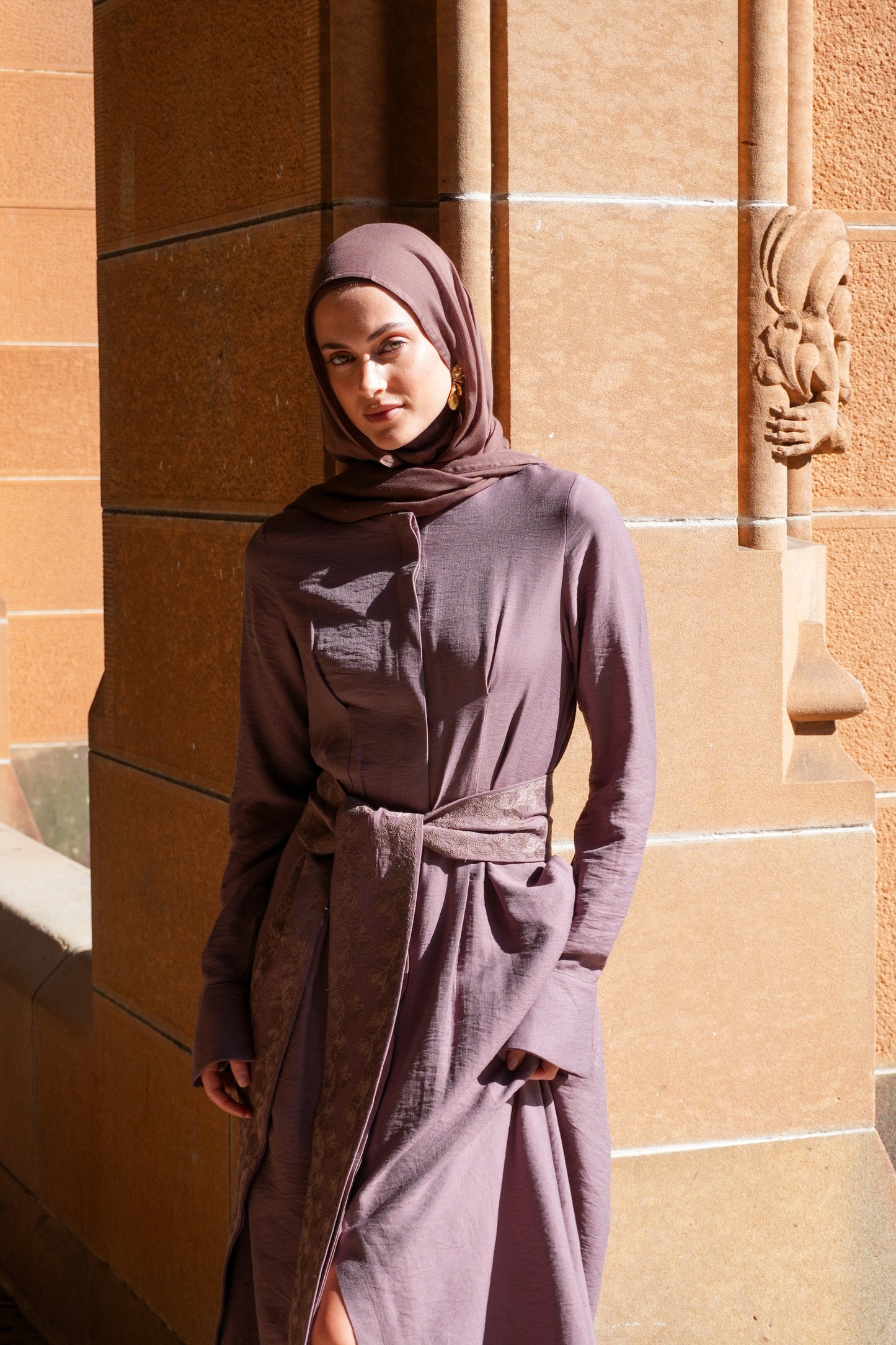 Poise Shirt Dress - Mauve