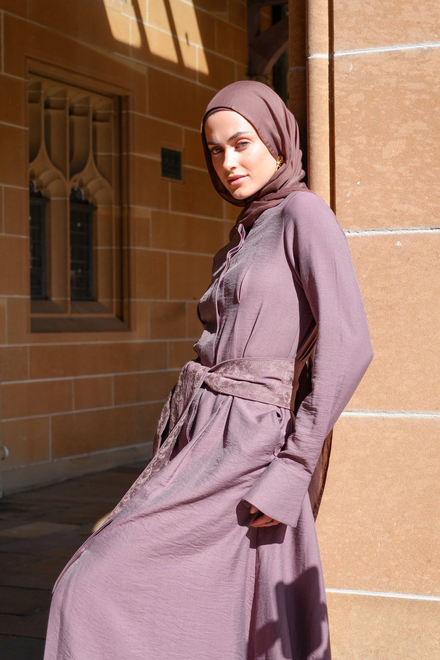 Poise Shirt Dress - Mauve